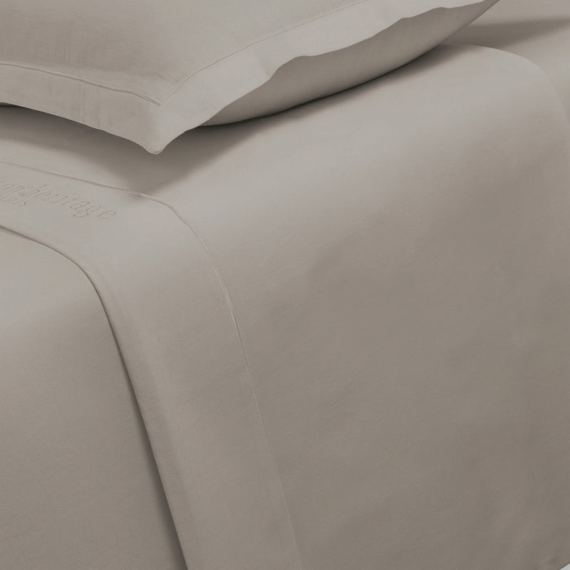 Uni - Drap Plat - Satin De Coton - Taupe 01