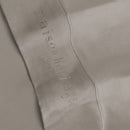 Uni - Ensemble De Draps - Satin De Coton - Taupe 01