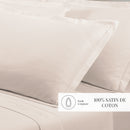 Uni - Taie D'Oreiller - Satin De Coton - Taupe 05