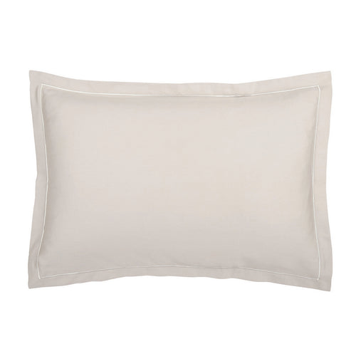 Uni - Taie D'Oreiller - Satin De Coton - Taupe 05