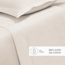 Uni - Drap Plat - Satin De Coton - Taupe 05