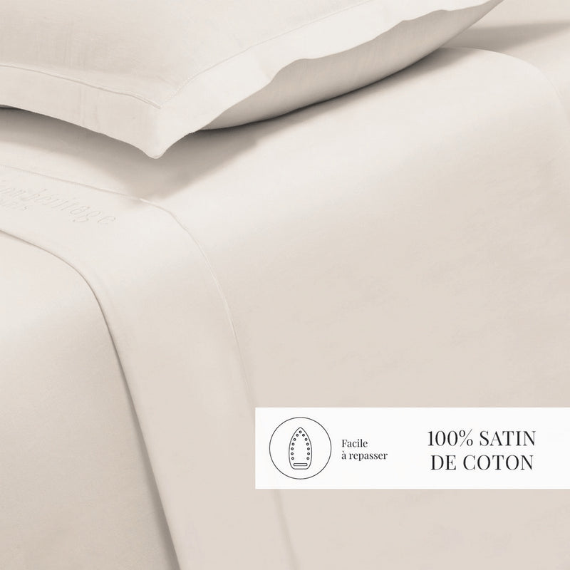 Uni - Drap Plat - Satin De Coton - Taupe 05
