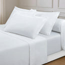 Uni - Ensemble De Draps - Satin De Coton - Blanc 01