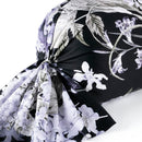 Hortensia - Taie De Traversin - Satin De Coton - Bleu Foncé