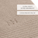 Eden - Ensemble Complet De Linge De Bain - Coton Peigné Lt - Taupe