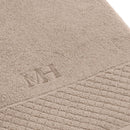 Eden - Ensemble Complet De Linge De Bain - Coton Peigné Lt - Taupe