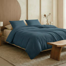 Uni - Taie D'Oreiller Gaze De Coton - Blue 14