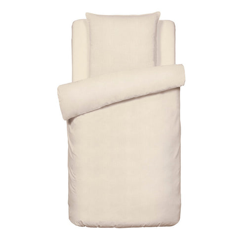 Uni - Housse De Couette + Taie D'Oreiller Gaze De Coton - Taupe 07