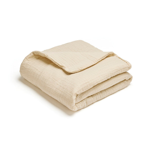 Uni - Couverture Gaze De Coton - Taupe 07