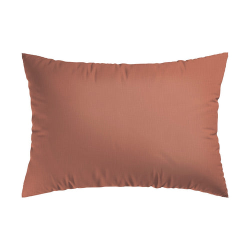 Uni - Taie D'Oreiller Gaze De Coton - Terracotta 02