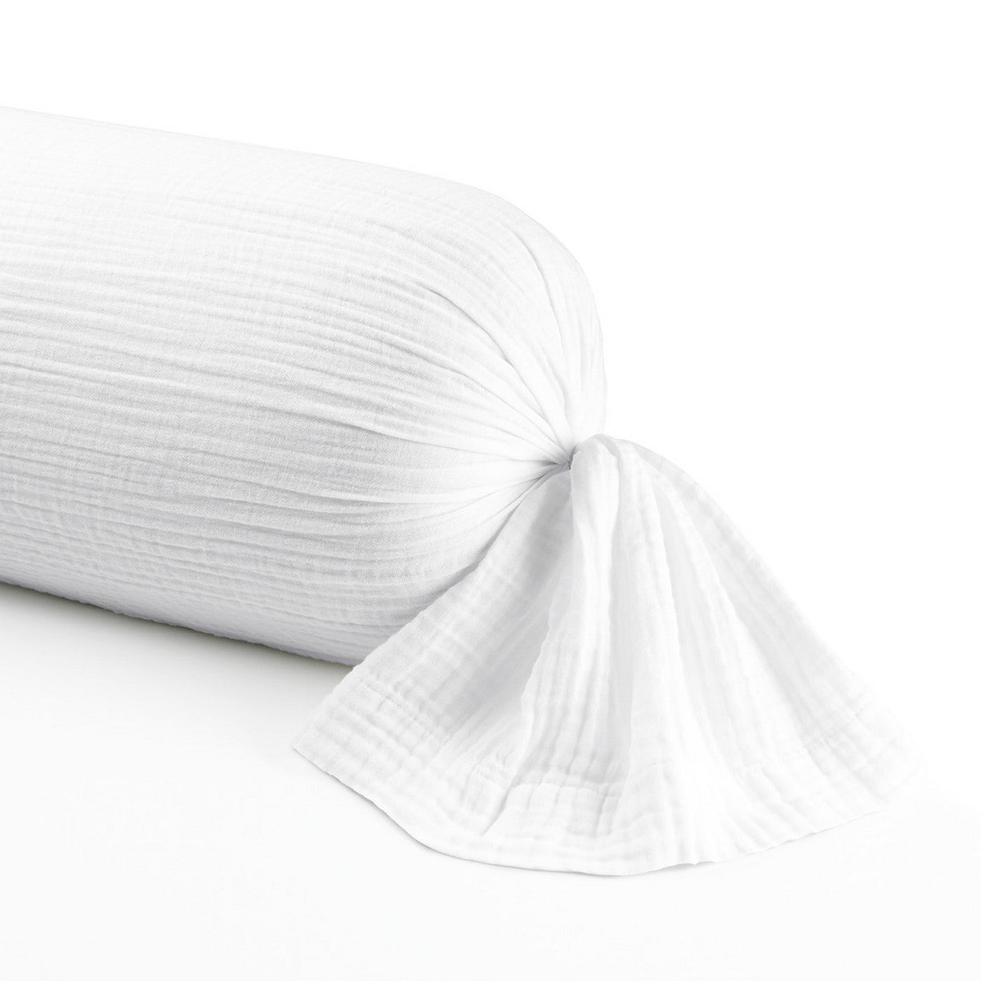 Uni - Taie De Traversin Gaze De Coton - Blanc 02