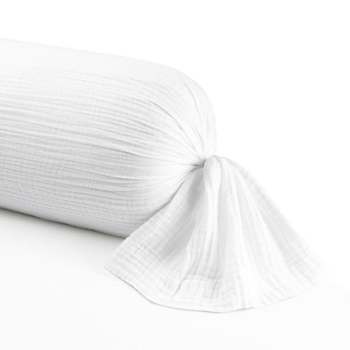 Uni - Taie De Traversin Gaze De Coton - Blanc 02