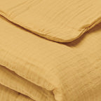 Uni - Couverture Gaze De Coton - Jaune 04
