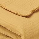 Uni - Couverture Gaze De Coton - Jaune 04