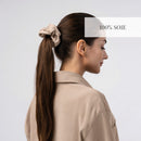 Vespera - Large Chouchou En Soie - Beige
