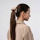 Vespera - Large Chouchou En Soie - Beige