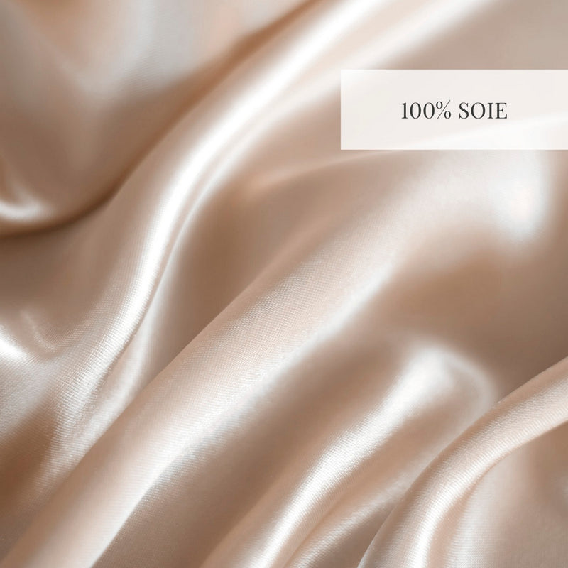 Eliora - Petit Chouchou En Soie - Beige