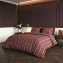 Lioré - Taie De Traversin - Satin De Coton - Bordeaux