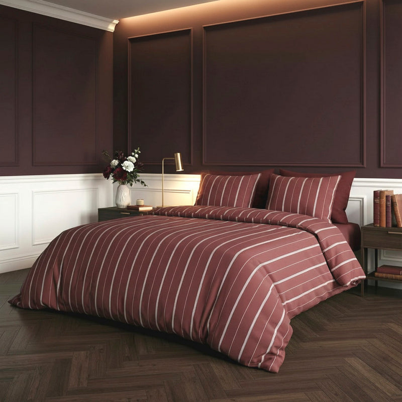 Lioré - Taie De Traversin - Satin De Coton - Bordeaux