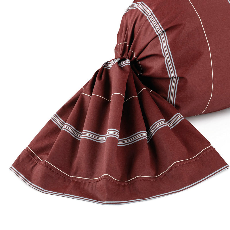 Lioré - Taie De Traversin - Satin De Coton - Bordeaux
