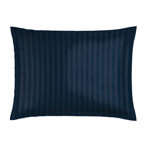 Jardin Orné - Taie D'Oreiller - Satin De Coton - Blue 11