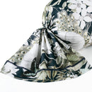 Jardin Orné - Taie De Traversin - Satin De Coton - Bleu Foncé