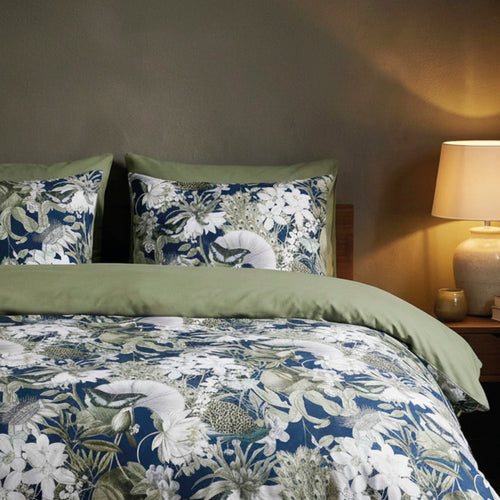 Ornate Garden - Pillowcase - Cotton Satin - Green 10