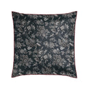 Toile Damassée - Taie D'Oreiller - Satin De Coton - Noir