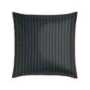 Toile Damassée - Taie D'Oreiller - Satin De Coton - Noir