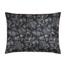Toile Damassée - Taie D'Oreiller - Satin De Coton - Noir
