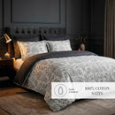 Fleur De Prestige - Taie D'Oreiller - Satin De Coton - Noir