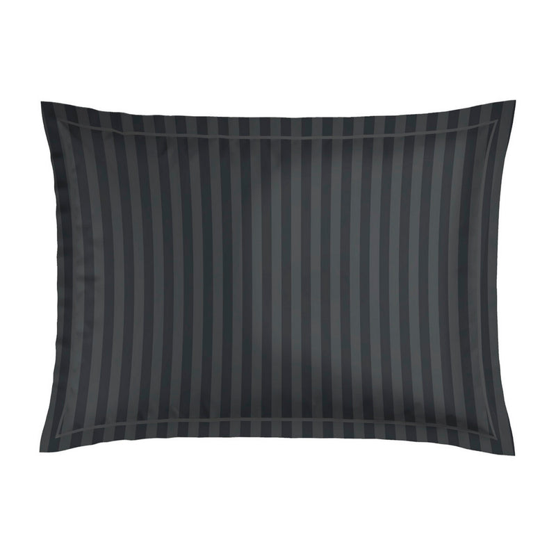 Fleur De Prestige - Taie D'Oreiller - Satin De Coton - Noir