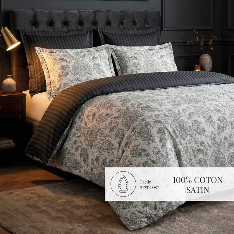 Fleur De Prestige - Taie De Traversin - Satin De Coton - Beige