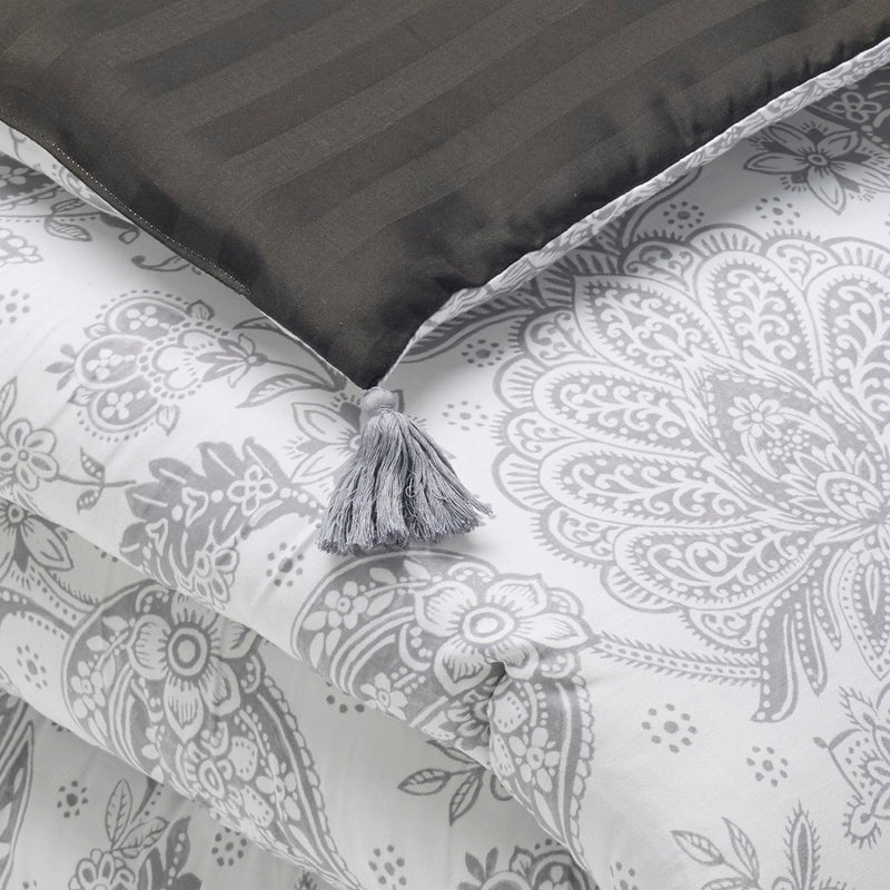 Fleur De Prestige - Édredon Avec Glands - Satin De Coton - Beige