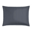 Jardin Botanique - Taie D'Oreiller - Satin De Coton - Noir / Gris