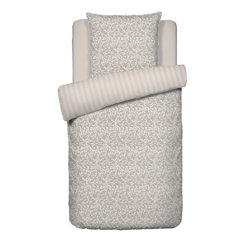 Esprit Damas - Housse De Couette + Taie D'Oreiller - Satin De Coton - Taupe