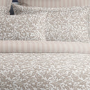 Esprit Damas - Housse De Couette + Taie D'Oreiller - Satin De Coton - Taupe
