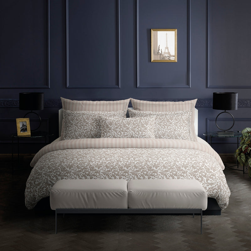 Esprit Damas - Taie D'Oreiller - Satin De Coton - Taupe