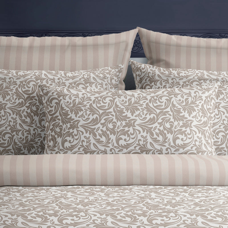 Esprit Damas - Taie D'Oreiller - Satin De Coton - Taupe