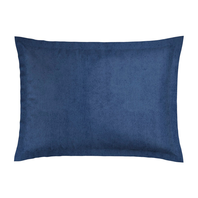 Hortensia - Taie D'Oreiller - Satin De Coton - Bleu