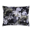 Hortensia - Taie D'Oreiller - Satin De Coton - Bleu Foncé