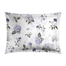 Hortensia - Taie D'Oreiller - Satin De Coton - Bleu Foncé