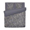 Indienne - Housse De Couette + Taie D'Oreiller - Satin De Coton - Gris / Taupe