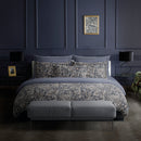 Indienne - Housse De Couette + Taie D'Oreiller - Satin De Coton - Gris / Taupe