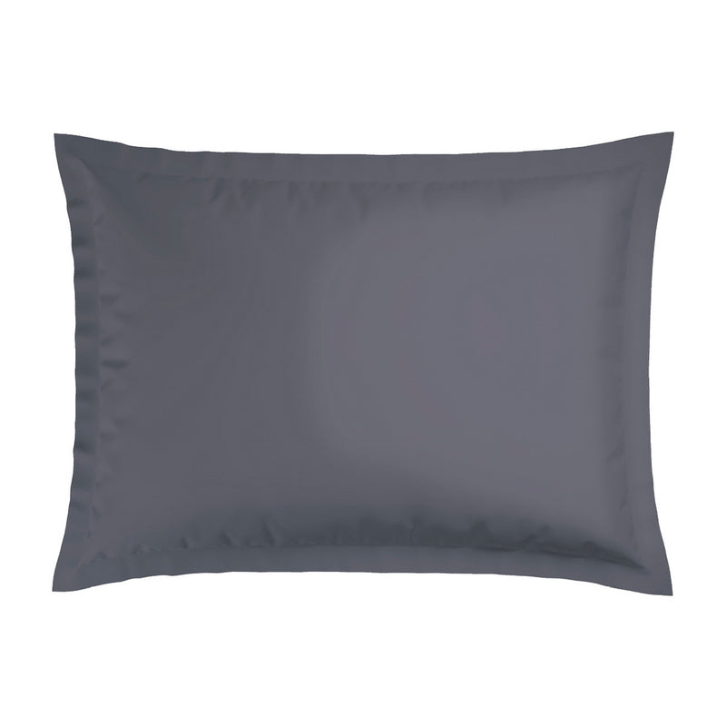 Indienne - Taie D'Oreiller - Satin De Coton - Gris / Taupe