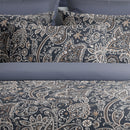 Indienne - Taie D'Oreiller - Satin De Coton - Gris / Taupe