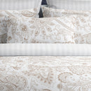 Indienne - Taie D'Oreiller - Satin De Coton - Taupe