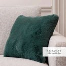 Zyra - Housse De Coussin Imitation Fourrure - Vert