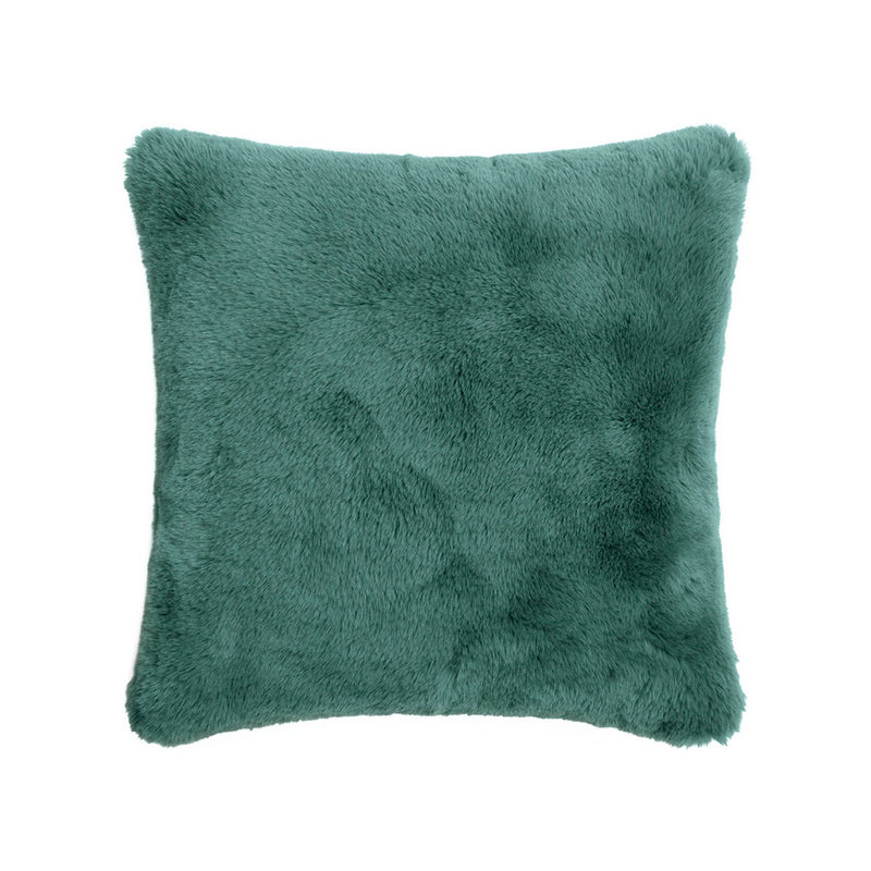 Zyra - Housse De Coussin Imitation Fourrure - Vert