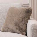 Uni - Housse De Coussin Imitation Fourrure - Beige